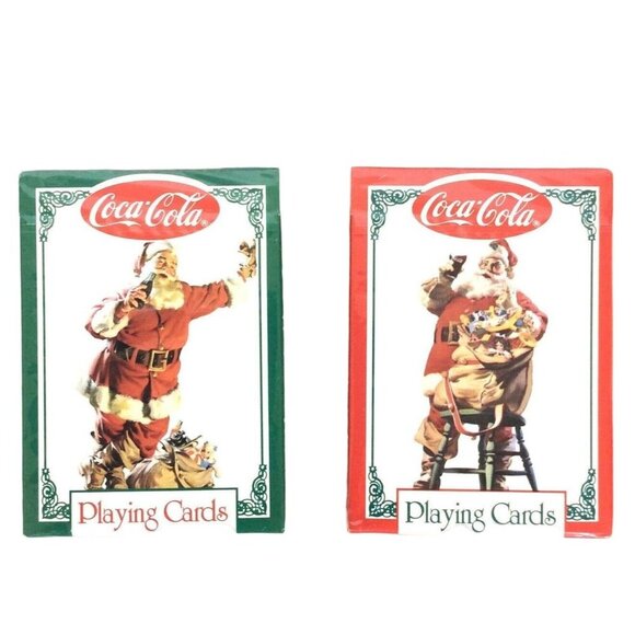 Coca-Cola Santa Claus Ltd Edition 1994 Playing Cards Double Deck Collectible Tin - Picture 3 of 6